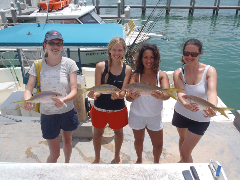 group of women fishing slappers